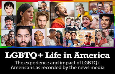Link to Newsbank's LGBTQ+ Life in America resource.